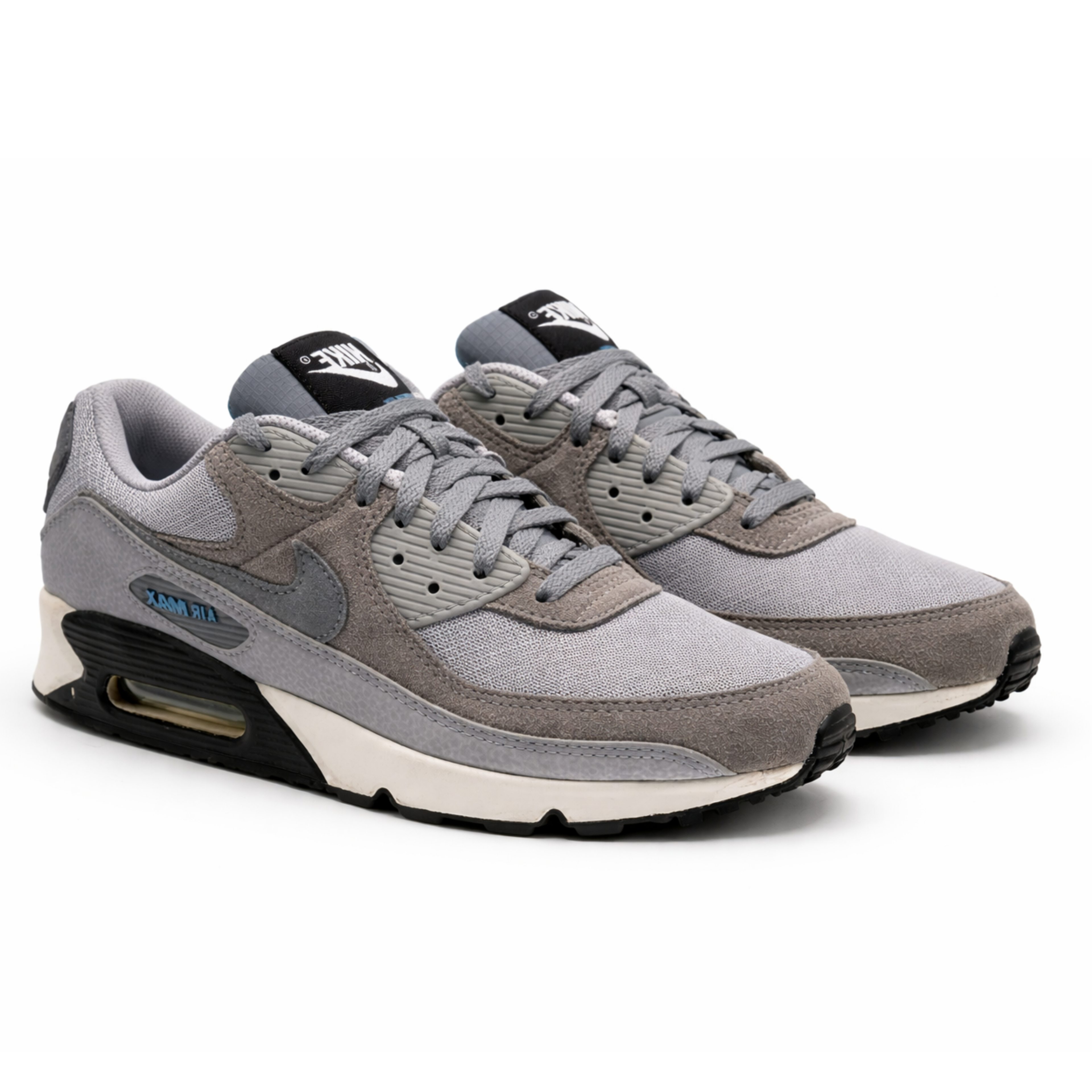 Nike Air Max 90 in Wolf Grey and Chlorine Blue | excellent | EUR 43